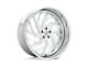 Asanti AF864 Brushed Wheel; Left Directional; 24x9; -2mm Offset (67-69 Camaro)