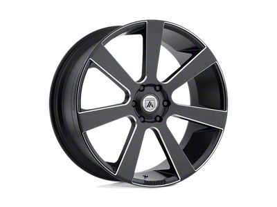 Asanti Apollo Satin Black Milled Wheel; 24x9; 15mm Offset (84-96 Corvette C4)