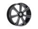 Asanti Apollo Satin Black Milled Wheel; 24x9; 15mm Offset (84-96 Corvette C4)