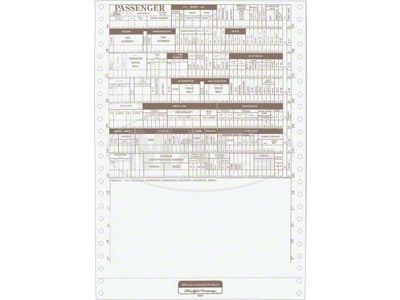 Assembly Line New Vehicle Build Sheet, Ford, 1972