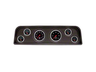 Auto Meter Designer Black Series 6-Gauge Direct-Fit Dash Kit (60-66 C10, C20, K10, K20)