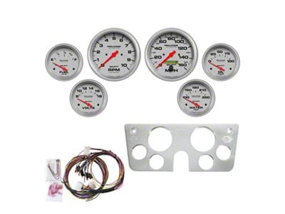 Auto Meter Ultra-Lite Series 6-Gauge Direct-Fit Dash Kit (67-72 C10, C20, K10, K20)