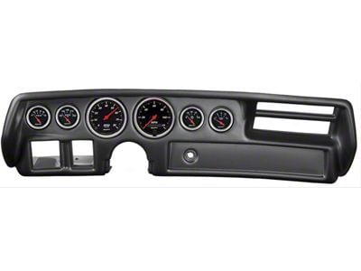 Auto Meter Designer Black Series 6-Gauge Direct-Fit Dash Kit (70-72 Chevelle)