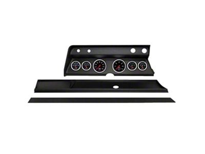 Auto Meter Designer Black Series 6-Gauge Direct-Fit Dash Kit (1966 Chevelle)