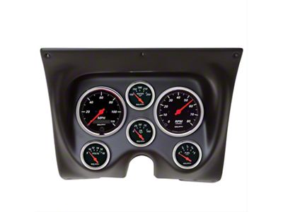 Auto Meter Designer Black Series 6-Gauge Direct-Fit Dash Kit (67-68 Firebird)