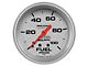 Auto Meter Ultra-Lite Series 2-5/8-Inch Fuel Pressure Gauge; 0-100 PSI; Mechanical (Universal; Some Adaptation May Be Required)