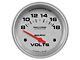 Auto Meter Ultra-Lite Series 2-5/8-Inch Voltmeter Gauge; 8-18V (Universal; Some Adaptation May Be Required)