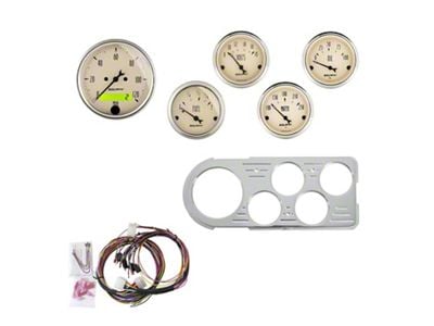 Auto Meter Antique Beige Series 5-Gauge Direct-Fit Dash Kit (48-50 F1, F2, F3, F4)