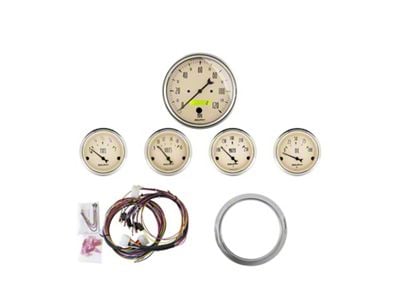 Auto Meter Antique Beige Series 5-Gauge Direct-Fit Dash Kit (59-60 Impala)