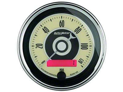 Auto Meter Cruiser AD Series 3-3/8-Inch Programmable Speedometer; 0-120 MPH (Universal; Some Adaptation May Be Required)