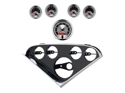 Auto Meter American Muscle Series 5-Gauge Direct-Fit Dash Kit (55-56 150, 210, Bel Air, Nomad)