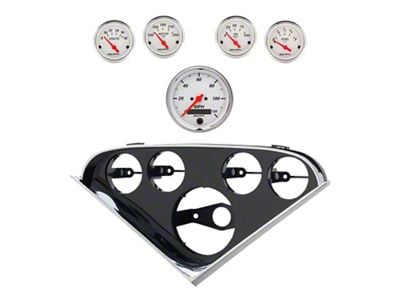 Auto Meter Arctic White Series 5-Gauge Direct-Fit Dash Kit (55-56 150, 210, Bel Air, Nomad)