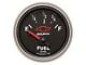 Auto Meter Chevy Black Series 2-1/16-Inch Fuel Level Gauge; 0 ohm Empty to 90 ohm Full