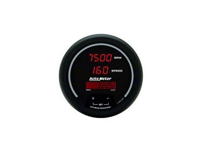 Auto Meter Sport-Comp Digital Series 3-3/8-Inch Tachometer/Speedometer Combo; 10K RPM / 260 MPH