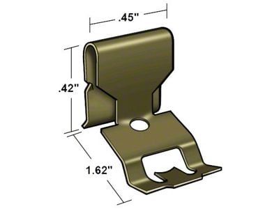 Back Glass Moulding Clip - Ford