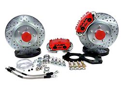 Baer Classic Series Front Big Brake Kit with 11-Inch Rotors; Red Calipers (67-69 Camaro)