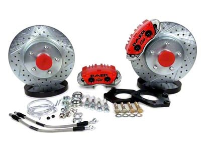 Baer Classic Series Front Big Brake Kit with 11-Inch Rotors; Red Calipers (67-69 Camaro)