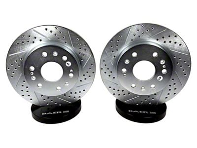 Baer Claw Performance Drilled and Slotted Rotors; Front Pair (88-92 Camaro w/ Performance Package)