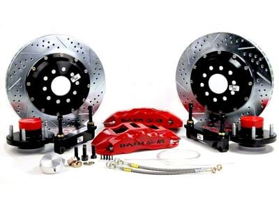 Baer Extreme+ Front Big Brake Kit with 14-Inch Rotors; Black Calipers (67-69 Camaro)