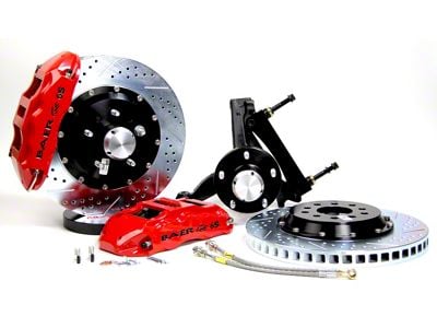 Baer Extreme+ Front Big Brake Kit with 14-Inch Rotors; Silver Calipers (82-92 Camaro)