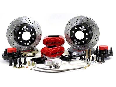 Baer SS4+ Front Big Brake Kit with 11-Inch Rotors; Comp Yellow Calipers (67-69 Camaro)