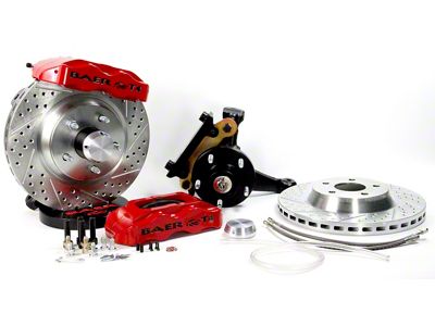 Baer Track4 Front Big Brake Kit with 13-Inch Rotors; Silver Calipers (82-92 Camaro)