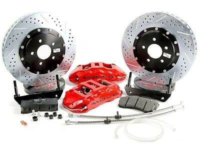 Baer Extreme+ Front Big Brake Kit with 14-Inch Rotors; Black Calipers (85-87 Corvette C4)