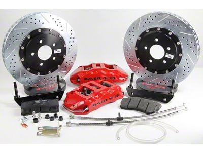 Baer Extreme+ Rear Big Brake Kit with 14-Inch Rotors; Grabber Blue Calipers (84-87 Corvette C4)