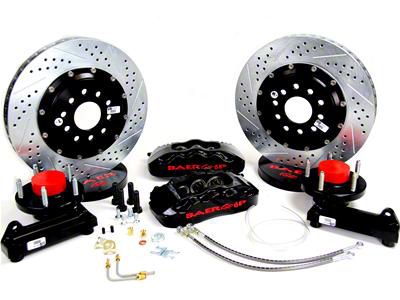 Baer Pro+ Front Big Brake Kit with 13-Inch Rotors; Black Calipers (37-48 Ford Car, Ford Truck w/ Straight Axle Spindles)