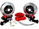 Baer Pro+ Front Big Brake Kit with 13-Inch Rotors; Red Calipers (37-48 Ford Car, Ford Truck w/ Straight Axle Spindles)