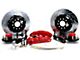 Baer Extreme+ Front Big Brake Kit with 14-Inch Rotors; Red Calipers (70-71 Fairlaine, Torino, Montego w/ OE Drum Spindles)