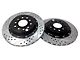 Baer EradiSpeed+ 2-Piece Drilled and Slotted Rotors; Rear Pair (93-97 Firebird w/o ABS)