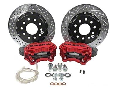 Baer SS4+ Deep Stage Front Big Brake Kit with 11-Inch Rotors; Clear Calipers (98-02 Firebird)