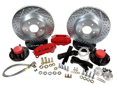 Baer SS4 Front Big Brake Kit with 13-Inch Rotors; Comp Yellow Calipers (67-69 Firebird)