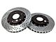 Baer EradiSpeed+ 2-Piece Drilled and Slotted Rotors; Front Pair (98-02 Firebird)