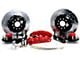 Baer Extreme+ Front Big Brake Kit with 14-Inch Rotors; Red Calipers (70-73 Mustang w/ OE Drum Spindles)