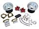 Baer Classic Series Rear Big Brake Kit with 10.50-Inch Rotors; Red Calipers (55-57 150, 210, Bel Air, Nomad w/ OE 10/12-Bolt Rear End)