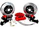 Baer Pro+ Front Big Brake Kit with 13-Inch Rotors; Black Calipers (55-57 150, 210, Bel Air, Nomad w/ Heidts or Ridetech 2-Inch Drop Spindles)