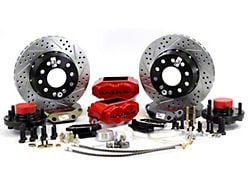 Baer SS4+ Front Big Brake Kit with 11-Inch Rotors; Red Calipers (55-57 150, 210, Bel Air, Nomad w/ OE Spindles)