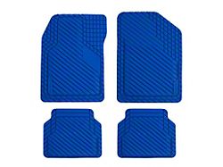 BaseLayer Eco Cut-to-Fit All Weather Front and Rear Floor Mats; Royal Blue (Universal; Some Adaptation May Be Required)