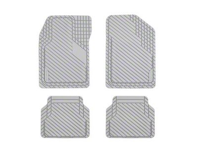 BaseLayer Eco Cut-to-Fit All Weather Front and Rear Floor Mats; Silver (Universal; Some Adaptation May Be Required)