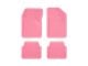 BaseLayer Eco Cut-to-Fit All Weather Front and Rear Floor Mats; Pink (Universal; Some Adaptation May Be Required)