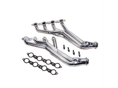 BBK 1-3/4-Inch Long Tube Headers; Polished Silver Ceramic (98-02 5.7L Firebird)