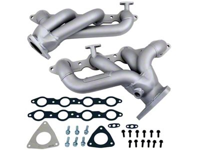 BBK 1-3/4-Inch Shorty Headers; Polished Silver Ceramic (01-02 5.7L Firebird)