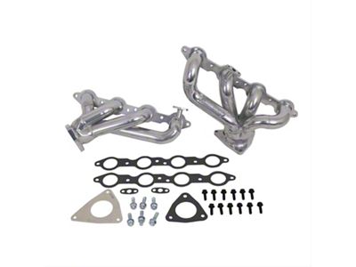 BBK 1-3/4-Inch Shorty Headers; Polished Silver Ceramic (01-02 5.7L Firebird)