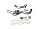 BBK 1-5/8-Inch Shorty Headers; Polished Silver Ceramic (94-95 5.7L Firebird w/ Catalytic Converter)