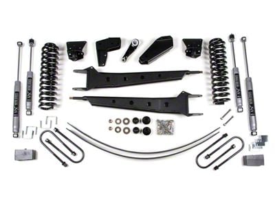 BDS 4-Inch Radius Arm Suspension Lift Kit with Rear Lift Blocks, Add-A-Leaf and NX2 Nitro Shocks (80-96 Bronco w/ Power Steering)