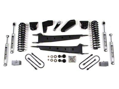 BDS 4-Inch Radius Arm Suspension Lift Kit with Rear Leaf Springs and NX2 Nitro Shocks (80-96 Bronco w/ Power Steering)