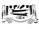 BDS 4-Inch Radius Arm Suspension Lift Kit with Rear Leaf Springs and NX2 Nitro Shocks (80-96 Bronco w/ Power Steering)