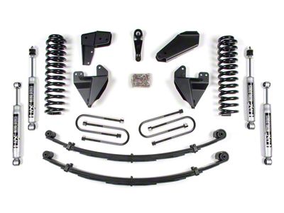 BDS 4-Inch Suspension Lift Kit with Rear Leaf Springs and NX2 Nitro Shocks (80-96 Bronco w/ Power Steering)